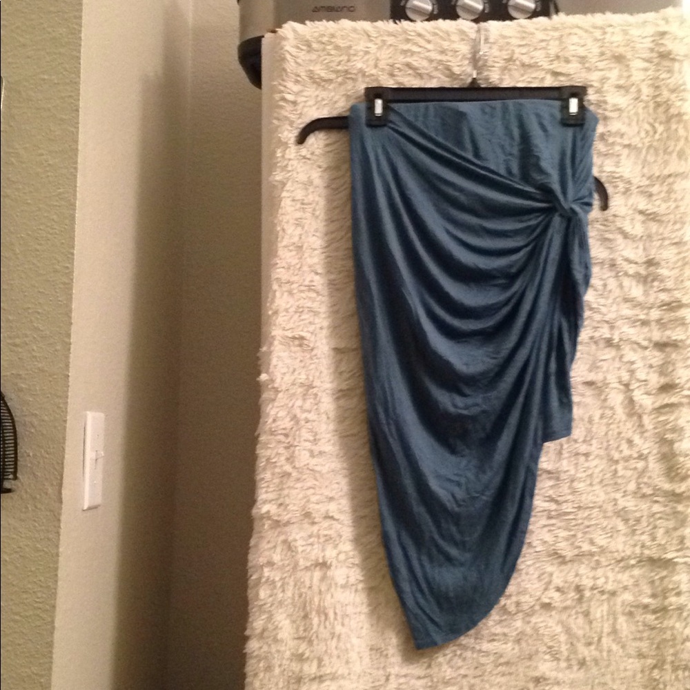 M blue skirt